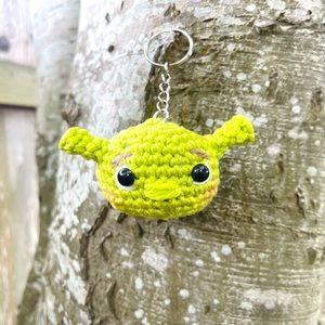 Shrek Amigurumi Keychain